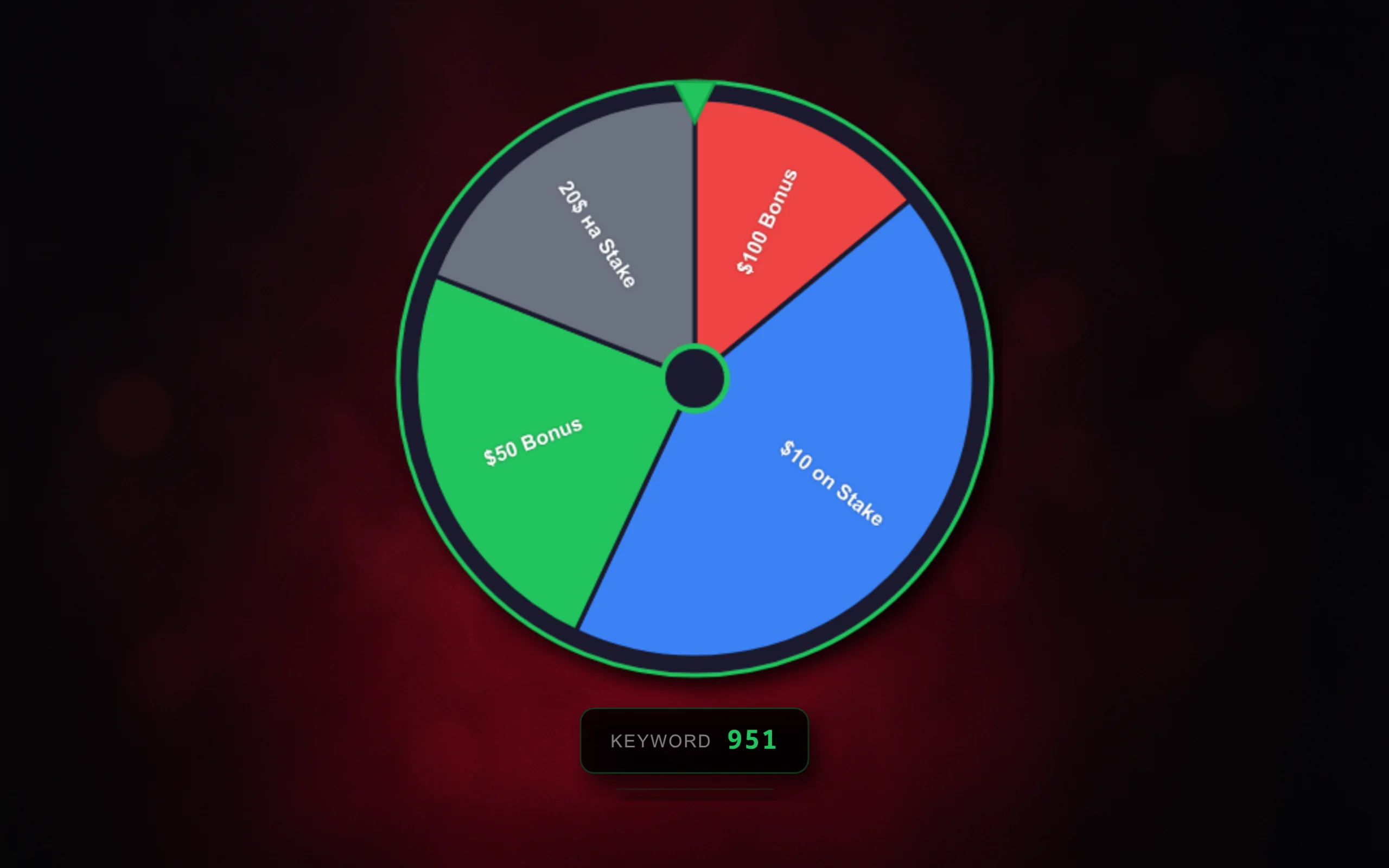 OBS fortune wheel widget: a transparent spin overlay over the stream